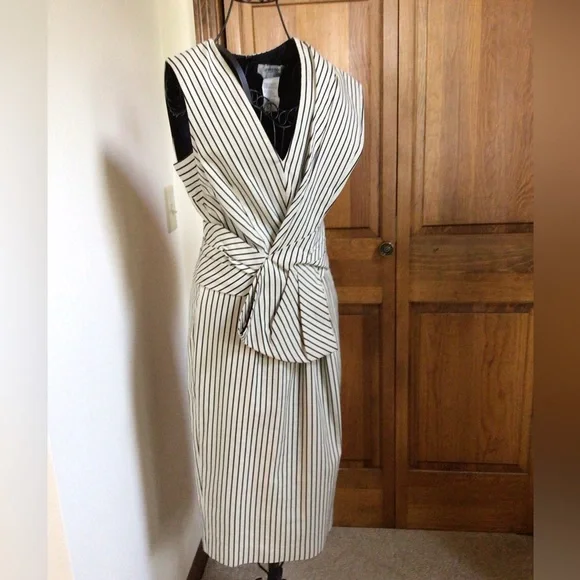 Max Mara Sportmax Drrss, Striped Dress, size 8, pristine - Picture 1 of 16